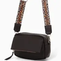 Сумка женская кросс-боди TEXTURA на молнии, 21&times;7&times;13 см, тёмно-коричневая