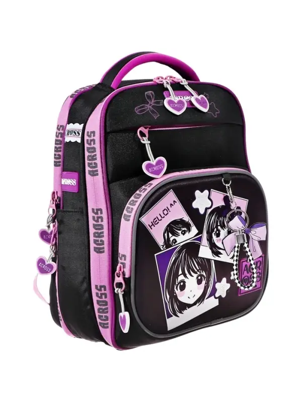 Рюкзак школьный эргоном.спинка Across 194 37*28*12 дев + пен, меш, папка 25-369-7 Рюкзак школьный эргоном.спинка Across 194 37*28*12 дев + пен, меш, папка 25-369-7