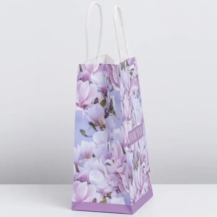 Пакет подарочный крафтовый, упаковка, «For you», 12 х 21 х 9 см Пакет подарочный крафтовый, упаковка, «For you», 12 х 21 х 9 см