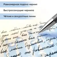 Стираемая ручка ErichKrause R=301 Magic Gel, гелевая, узел 0.5 мм, чёрная