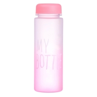 Бутылка для воды, напитков, спортивная, в школу, 500 мл, My bottle,19.5 х 6 см, розовая