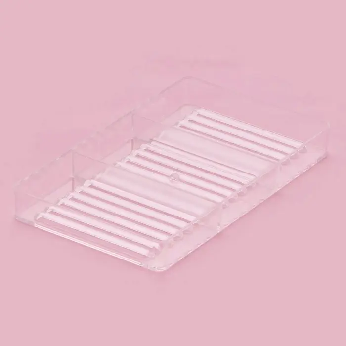 Форма для шоколада &laquo;Соломка&raquo;, пластик, 20&times;12&times;2.5 см, 18 ячеек 8.5&times;0.5 см, прозрачная