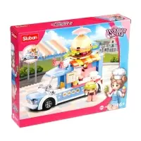 Конструктор Розовая Мечта Sluban &laquo;Фудтрак с бургерами&raquo;, 154 детали