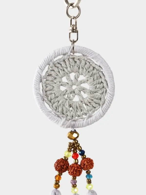 Брелок Брелок "Ловец снов" 19 см, цв. серый