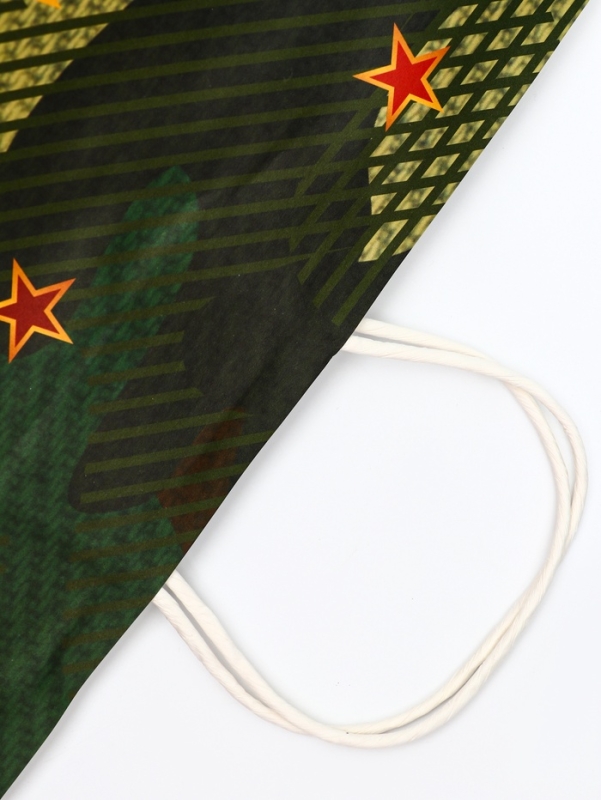 Пакет подарочный крафт  Пакет подарочный крафт "С 23 Февраля!" 32 х 17,5 х 37 См