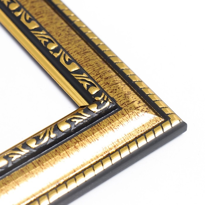 Фоторамка пластик Фоторамка пластик "МИРАМ" 30х40 см золото (пластиковый экран)