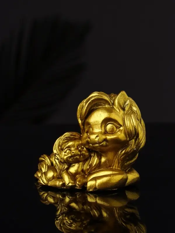 Фигура Фигура "Пони мама" 9х7х6 см, золото