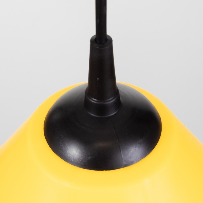 Подвес Подвес "Конус" 1х15Вт Е27 МОДЕЛЬ: BR 00269 черный/желтый 25х25х15см