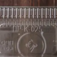 Контейнер одноразовый с неразъёмной крышкой ПР-К-025 &laquo;А&raquo;, 400 мл, пластик, 21.7&times;11.5&times;8.3 см, внутр. 19.3&times;8.7&times;7.9 см, прозрачный