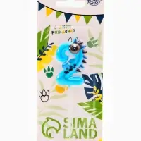 Свеча для торта цифра 2 «Зверюшка», 5 см Свеча для торта цифра 2 «Зверюшка», 5 см