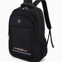 Рюкзак молодёжный, со светоотражающей полосой, 2 отдела, 4 кармана, 37&times;17&times;54 см, чёрный