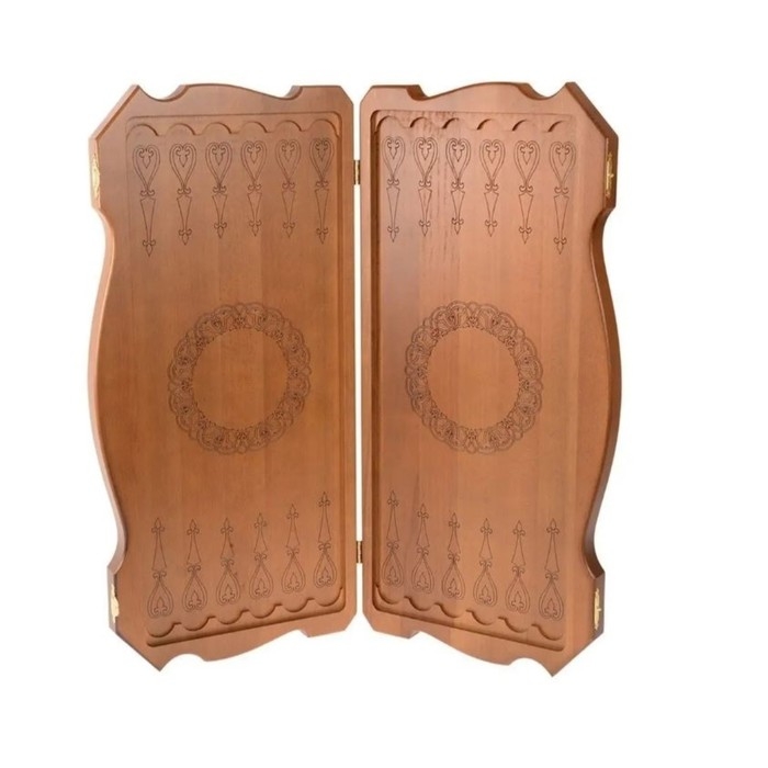 Нарды деревянные большие, резные, настольная игра  Нарды деревянные большие, резные, настольная игра "Царь зверей",  бук, патина, 60 х 60 см