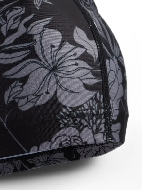 Шапочка для плавания взрослая ONLYTOP Flowers, тканевая, обхват 54-60 см