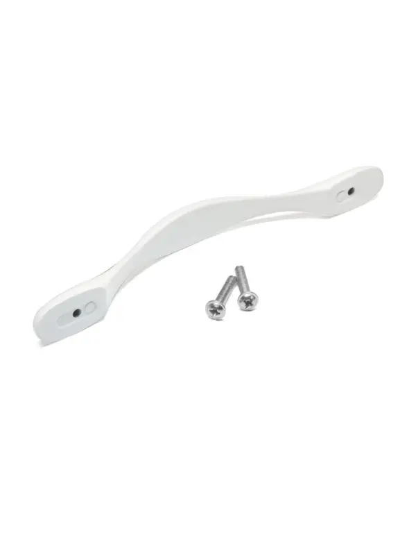 Ручка-скоба мебельная ТУНДРА PC181BL, м/о 128 мм, белая