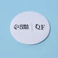 Зеркало карманное «QF», d = 7 см, цвет белый