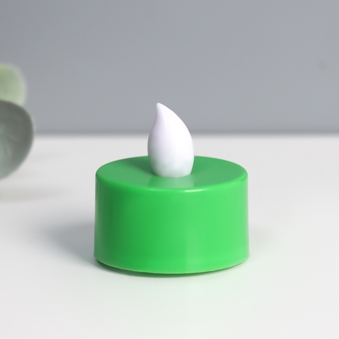 Светодиодные свечи, ночники LED RISALUX «Граффити» набор 4 шт., зелёные, RGB, 3.5×3.5×4 см Светодиодные свечи, ночники LED RISALUX «Граффити» набор 4 шт., зелёные, RGB, 3.5×3.5×4 см