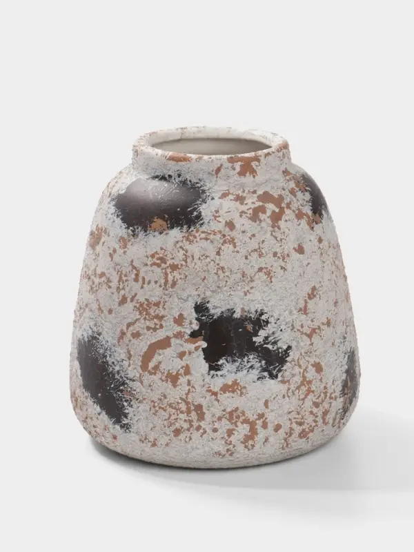 Ваза для цветов &laquo;Дези&raquo;, 16&times;14 см, керамика, бело-коричневая