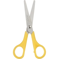 Ножницы Attache 130 мм с пластиковыми ручками, цвет желтый