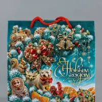 Коробка подарочная складная "МалаХит" 23 х 10 х 22 см Коробка подарочная складная "МалаХит" 23 х 10 х 22 см