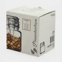 Банка для сыпучих продуктов Paşabah&ccedil;e Cremlin, 740 мл, с бугельным замком, стекло, прозрачная