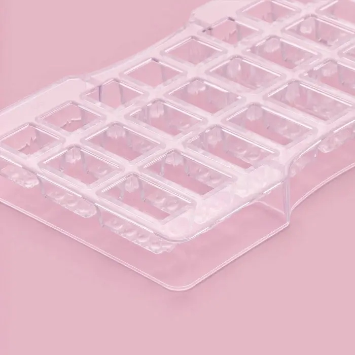 Форма для конфет и шоколада &laquo;Лего&raquo;, пластик, 24 ячейки, 20&times;12&times;2.5 см, глубина 1.5 см, прозрачная