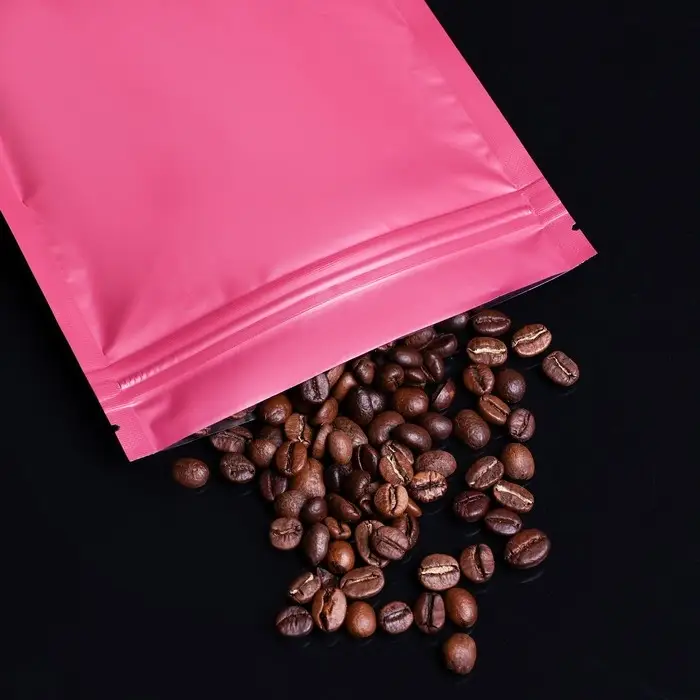 Пакет дой - пак, матовый, бордовый, 14×20×4 см