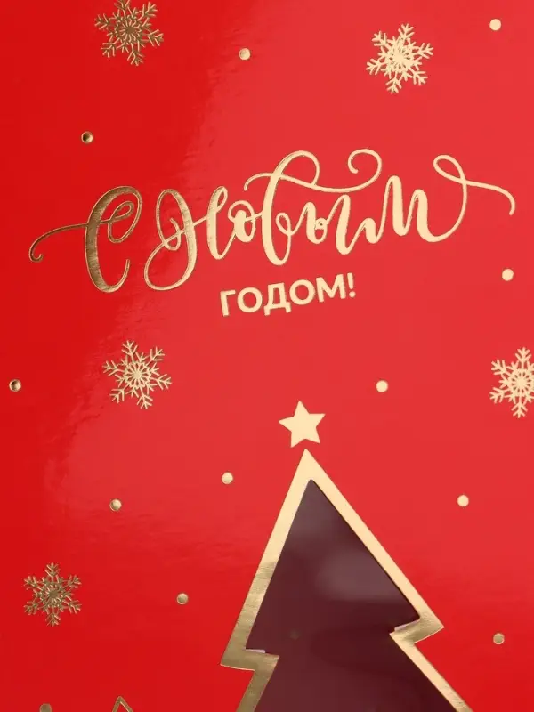 Коробка подарочная‒книга новогодняя &laquo;С новым годом&raquo;, 20&times;12.5&times;5 см