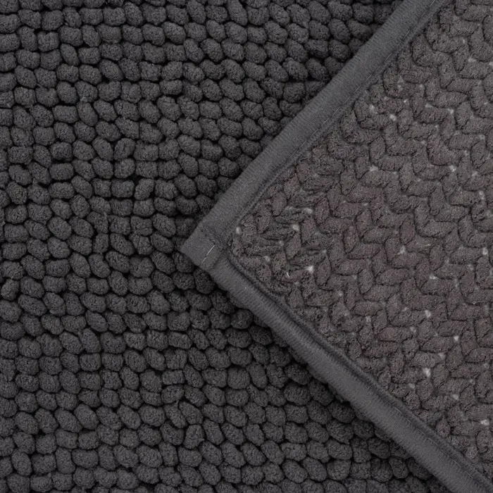 Коврик для дома LaDо́m, букли, плотность 1100 г, 50&times;80 см, графитовый