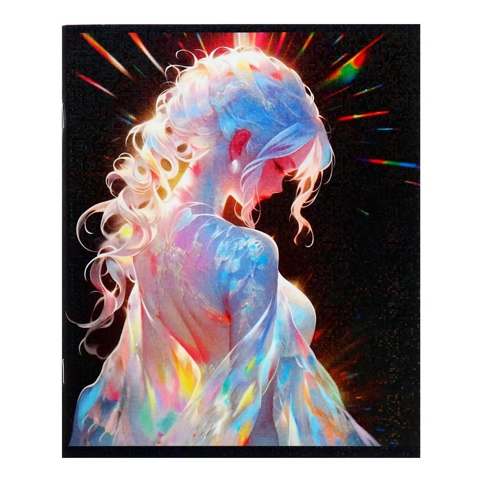 Тетрадь 48 листов в клетку Calligrata TOP Тетрадь 48 листов в клетку Calligrata TOP "Жемчужина", обложка мелованный картон, голография, блок офсет, белизна 95%, МИКС