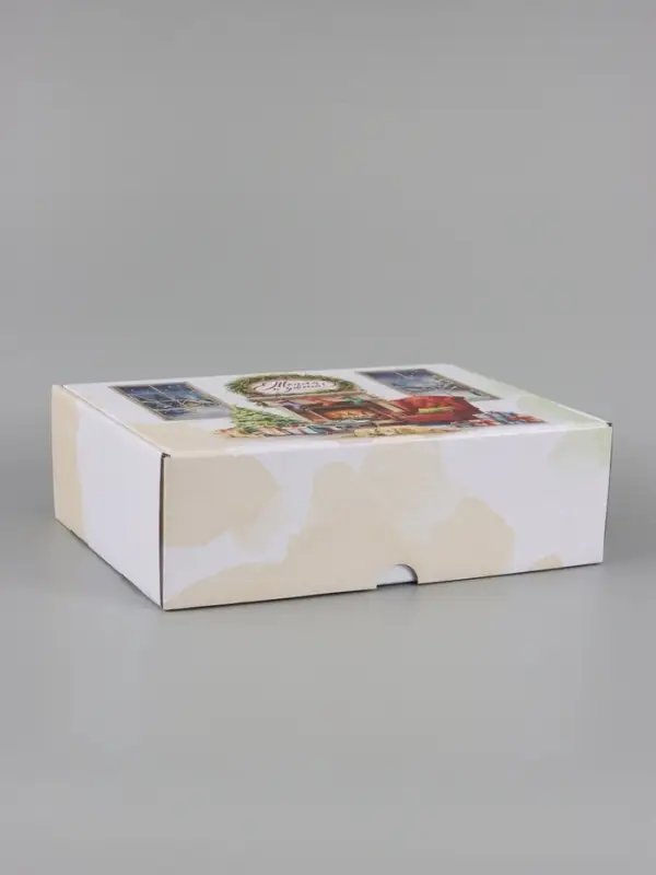 Коробка подарочная самосборная &laquo;Елочка&raquo;, 30.7&times;22&times;9.5 см