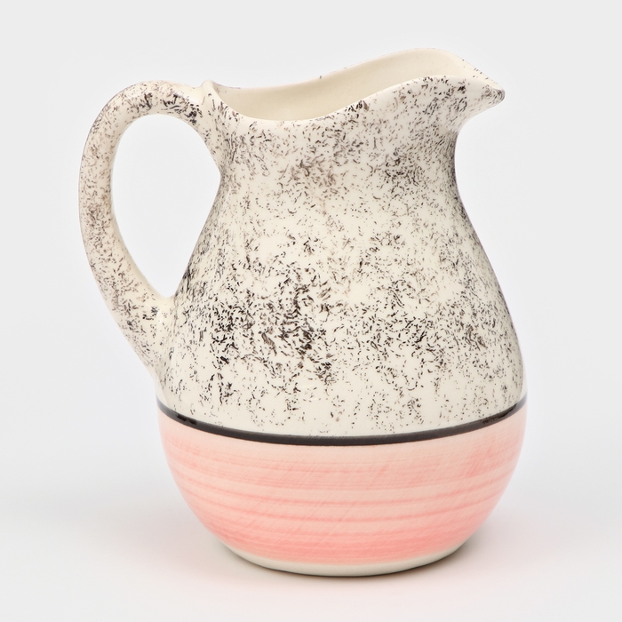 Кувшин керамический  Кувшин керамический "Персия", 1,5 л, розовый, 1 сорт, Иран