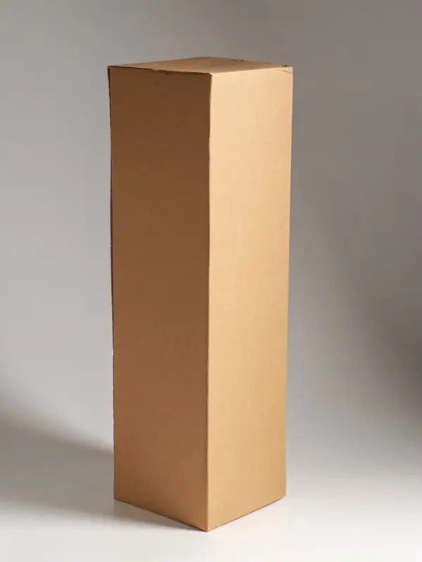 Ваза стекло напольная "Линней" 50х15 см, прозрачный