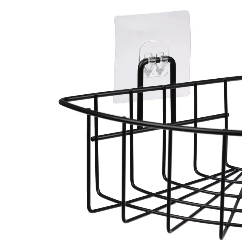 VETTA Полка настенная, угловая, металл, 26x19x8 см, черный