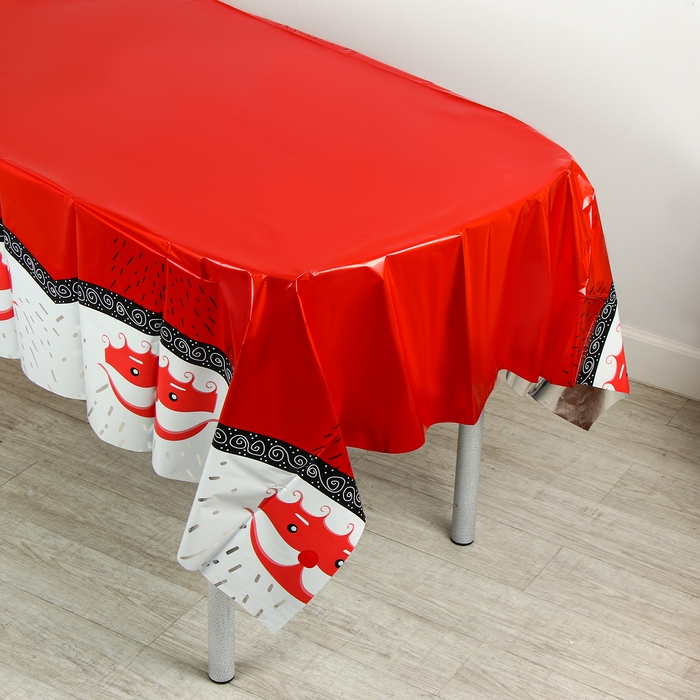 Новый год! Скатерть &laquo;Дед мороз&raquo;, 137 &times; 183 см