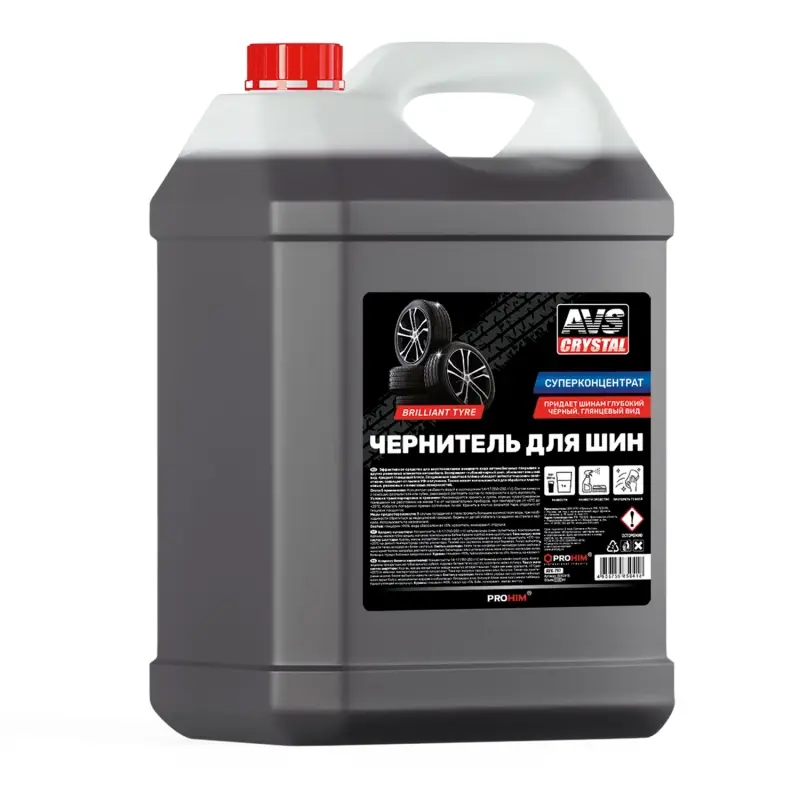 Чернитель шин BRILLIANT TYRE 1: 4-7 (суперконцентрат) 5 л AVS AVK-797