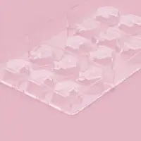 Форма для конфет и шоколада &laquo;Конструктор&raquo;, пластик, 20&times;12&times;2.5 см, 14 ячеек 2.8&times;2.8&times;0.8 см, прозрачная
