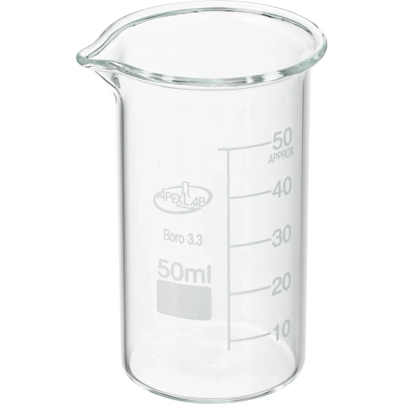 Лабораторный стакан В-1-&nbsp; 50 ТС, с дел.,&nbsp; ГОСТ 23932-90 Apexlab