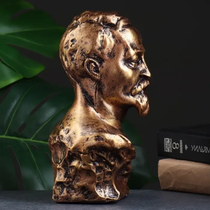 Бюст &laquo;Дзержинского Ф.Э.&raquo;, фигурка полистоун, под бронзу, 17&times;24 см