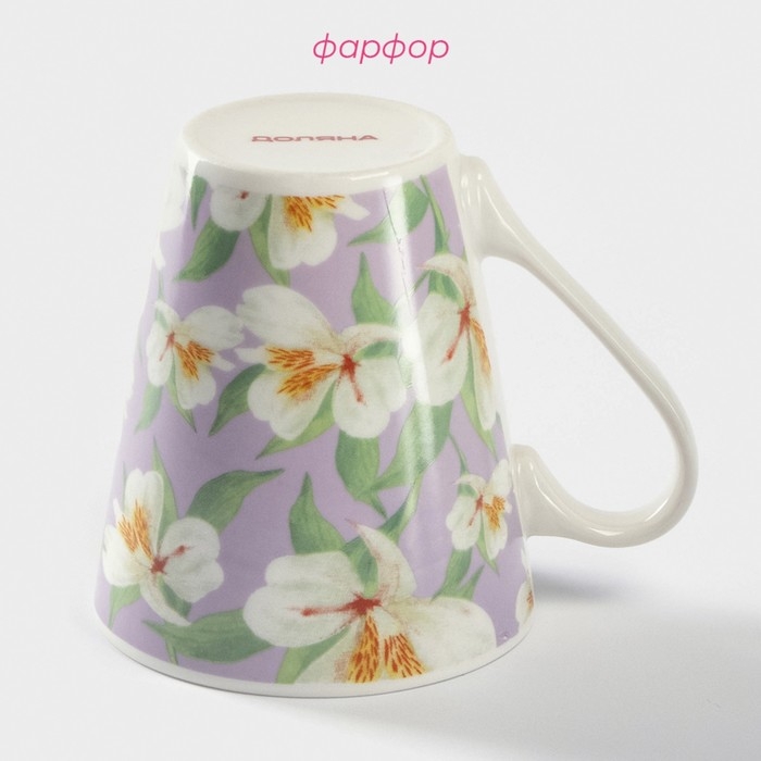 Кружка фарфоровая Доляна &laquo;Весна&raquo;, 320 мл