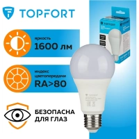 Лампа светодиодная Topfort E27 20W 4000K груша