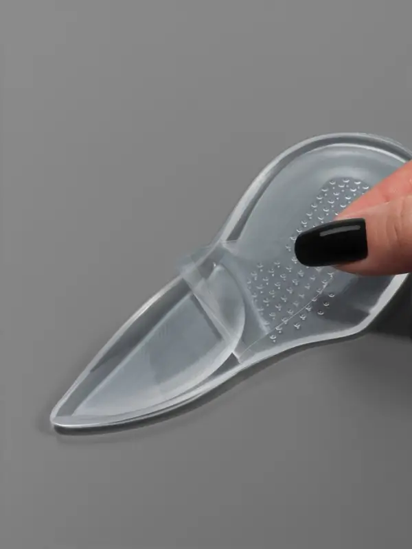 Подпяточники для обуви, с супинатором, на клеевой основе, силиконовые, 15.5&times;5.5 см, пара, прозрачные