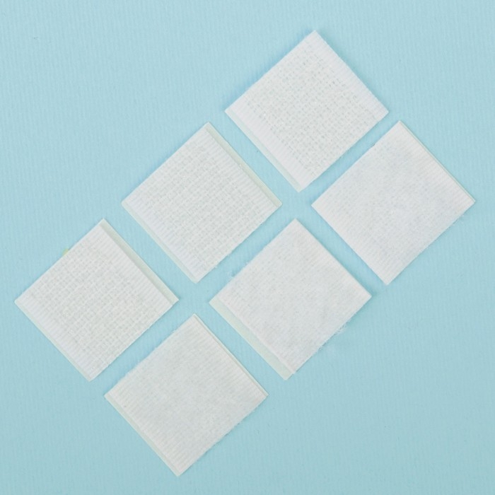 Липучка на клеевой основе «Квадрат», набор 30 шт., размер 1 шт: 2 × 2 см Липучка на клеевой основе «Квадрат», набор 30 шт., размер 1 шт: 2 × 2 см