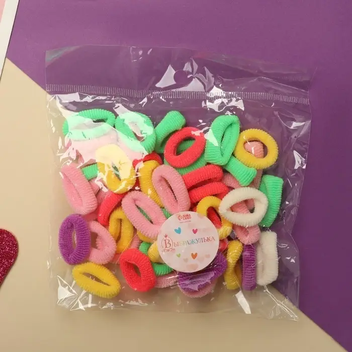 Резинка для волос  Резинка для волос "Спорт" (набор 50 шт) классик колор, 2,5 см