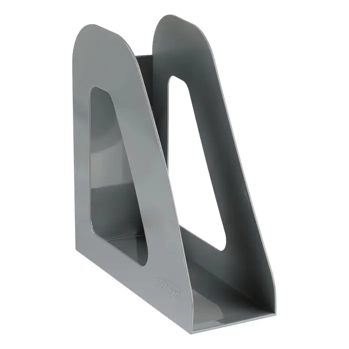 Лоток для бумаг Стамм &laquo;Фаворит&raquo;, А4, вертикальный, пластиковый, 1 отделение, серый, ширина 90 мм