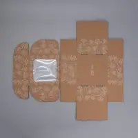 Коробка подарочная сборная с окном, упаковка, &laquo;Цветы&raquo;, бурый, 16 х 8 х 16 см