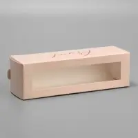 Коробка для макарун, кондитерская упаковка «Present», 18 х 5.5 х 5.5 см