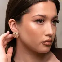 Серьги металл &laquo;Карибы&raquo;, круг, цвет золото