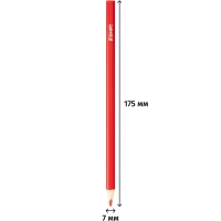 Карандаши цветные 6 цв/наб, 3-гранные Комус Класс Максики классические