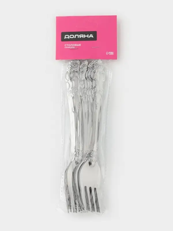 Набор вилок столовых Доляна &laquo;Русиано&raquo;, h=19 см, 12 шт., нержавеющая сталь, серебристый