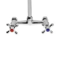 Смеситель для кухни ZEIN Z2485, настенный, излив 20 см, кран-букса латунь 1/2", хром